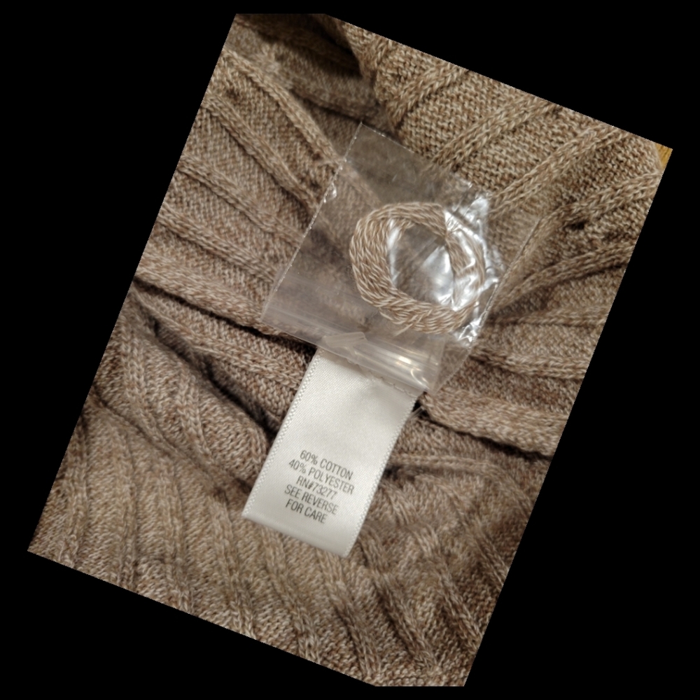 đď¸croft & barrow java v neck pull over sweater - Picture 6 of 8